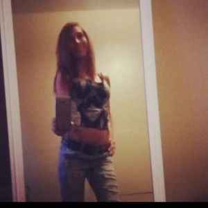 Sexy zipping tank top